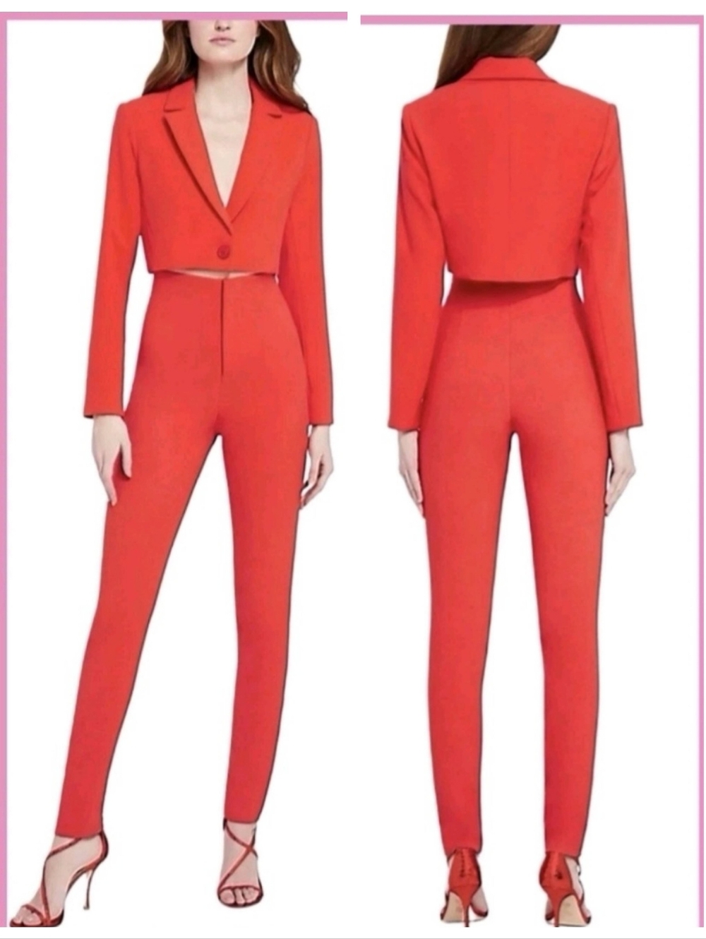 Alice + Oliva Lorinda Slim-Fit High-Waist Cropped Pant Size 4 - Picture 14 of 16